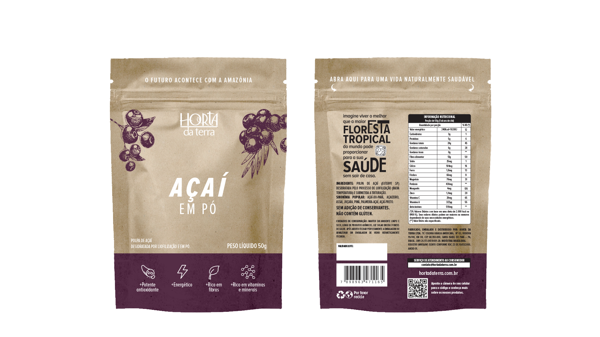 Freeze-Dried Açaí Powder